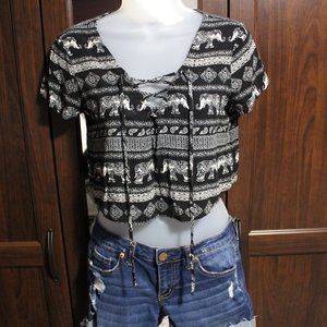 Elephant Crop Top